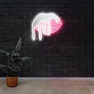 Sexy Naughty Neon Signs: Lip Dripping LED Neon Sign