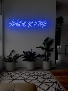 Sexy Naughty Neon Signs: Should we get a bag? LED Neon sign