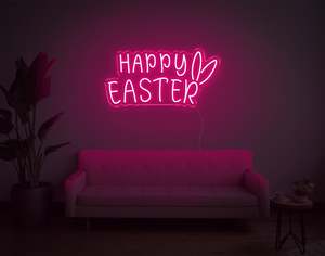 Party Neon Signs: Happy Easter LED Neon Sign
