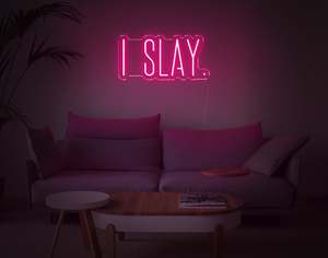 Symbol Neon Signs: I Slay LED Neon Sign