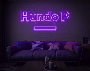 Symbol Neon Signs: Hundo P LED Neon Sign