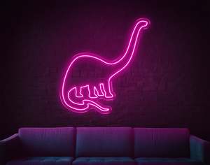 Mancave Neon Signs: Dinosaur LED Neon Sign