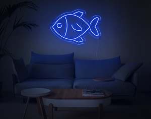 Mancave Neon Signs: Fish LED Neon Sign