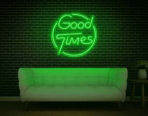 Mancave Neon Signs: Good Times LED Neon Sign