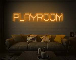 Location Neon Signs: Playroom LED Neon Sign