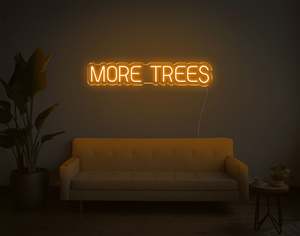 Flower Plant Neon Signs: More Trees LED Neon Sign