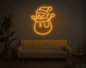 Christmas Neon Signs: Snowman LED Neon Sign