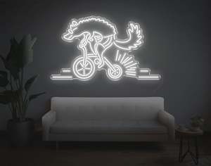Wolf Bike LED Neon Sign
