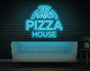 Restaurant Neon Signs: Pizza House LED Neon Sign