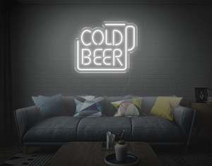 Restaurant Neon Signs: Cold Beer LED Neon Sign