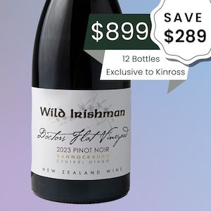Wild Irishman 'Doctors Flat' Pinot Noir 2023 - 12 bottles case special