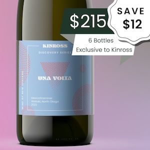 Last Bottles: 6 bottle Case Special - Kinross x Valli 'Una Volta' Waitaki Gewürztraminer 2022
