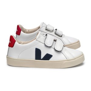 Veja: Veja Esplar Velcro - Navy & White Nautico