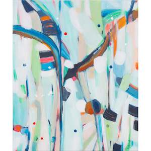 Original Artwork: Caterpillar Snack Bar - Original Abstract Painting