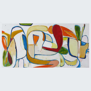 Perky Piglet Brigade - Original Abstract Painting