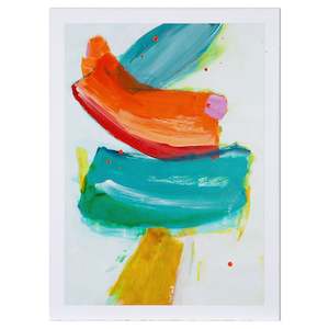 Cockatoo Sway - Abstract Painting on Paper