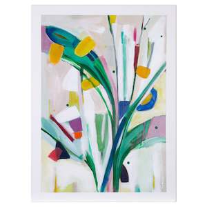Originals On Paper: Aphid Garden Party - Abstract Painting on Paper