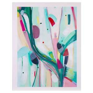 Chickabiddy Croon - Abstract Painting on Paper