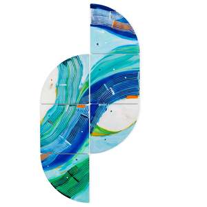 Original Artwork: Flipper Rally - Abstract Wall Installation