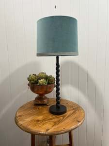 All: Black Barley Twist table Lamp