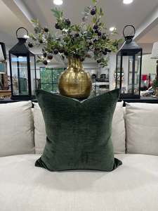 Soft Green Velvet Cushion