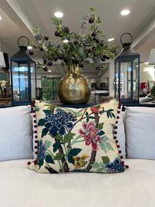 All: GP & J Baker Hydrangea Bird Cushion
