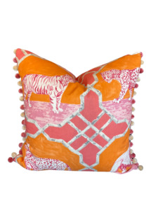 All: No.9 Jim Thompson Kitty Cat Cushion