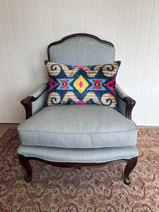 Mod Geo Pink & Blue Cushion