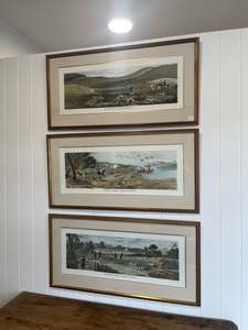 Wall Decor: Set of 3 Hunting Prints