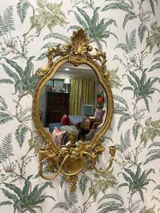 Gilt Candle Sconce Mirror