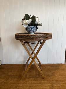 All: Plantation Rattan Butlers Tray Table