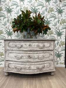 Painted Louis XV Serpentine fronted Commode