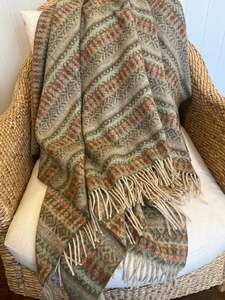 All: Ayr Olive NZ Wool Throw