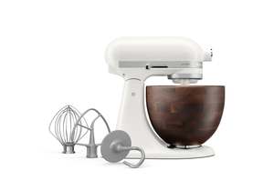 Artisan Tilt-Head Stand Mixer with Walnut Wood Bowl KSM156