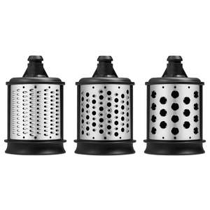 Stand Mixer Attachments: 3-Piece Drum Set for Fresh Prep Slicer/Shredder Attachment KSMEMVSC