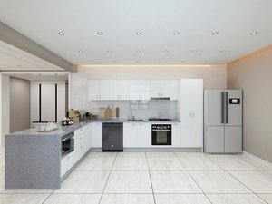 Florence Type-12 Complete kitchen with Blum Hinge and Garis Drawers Assembled - &hellip;