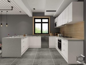 New U-shaped Shaker Style 4 Kitchen - Kitchen Depot