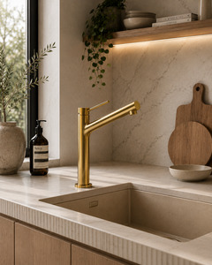SCHOCK brand Madrid Sink Mixer, GOLD RRP $1299 (Made in germany) - Kitchen Depot