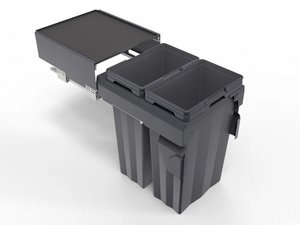 Pull out Rubbish Bins (Soft Close Runner) - Kitchen Depot