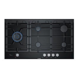 BOSCH 90cm 5 Burner Cooktop Black Tempered Glass - PRS9A6D70A - Kitchen Things