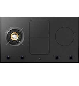 Asko: ASKO 90cm 4 Zone Dual Fuel Cooktop Black - HIG1944MF - Kitchen Things