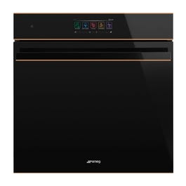 Smeg: Smeg 60cm Steam100 Pro Combi Steam Oven Black - SOA6606S4PNR - Kitchen Things