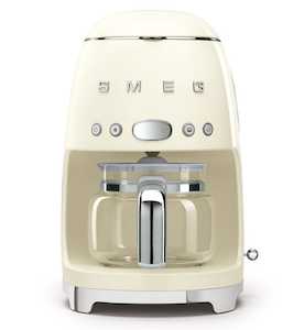 Benchtop Coffee Machines: Smeg Drip Filter Coffee Machine Cream - DCF02CRAU - Kitchen Things