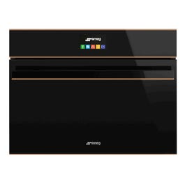 Smeg SFA4604VCNR 45cm Combi Steam Wall Oven Eclipse Black Glass with Copper Trim&hellip;