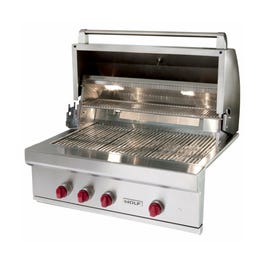 Wolf 91cm Built-in Outdoor Grill - ICBOG36-LP Stainless Steel - OG36LP - Kitchen Things