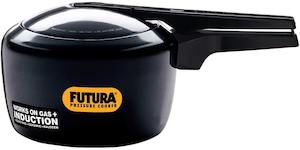 Pressure Cookers: Futura Hawkins 2-Litre Hard Anodized Induction Compatible Pressure Cooker, Small, Black IFP20