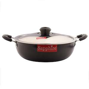 Pans: Sapphire Hard Anodised Deep Kadhai Induction Base 1.5L to 8 L
