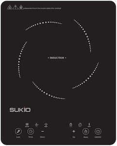 Gas Burners 1: SUKIO INDUCTION COOKER PORTABLE 2000W (SK-20CB08T) NZ CERTIFIED
