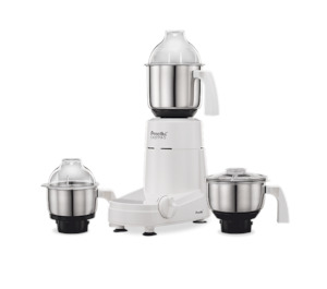 Preethi ChefPro  750-Watt Mixer Grinder with 3 Jars (White)