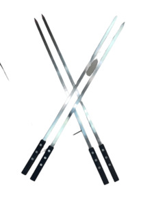 Bbq: 4-Piece Reusable BBQ Skewer Set